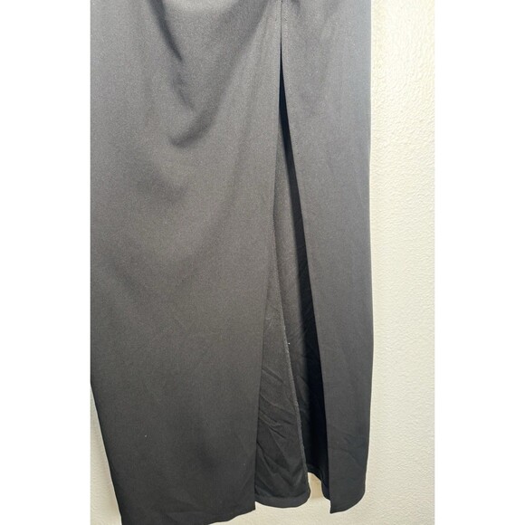 Windsor Women’s Size Small Formal Dress High Slit Black Strap Dress - Picture 4 of 16